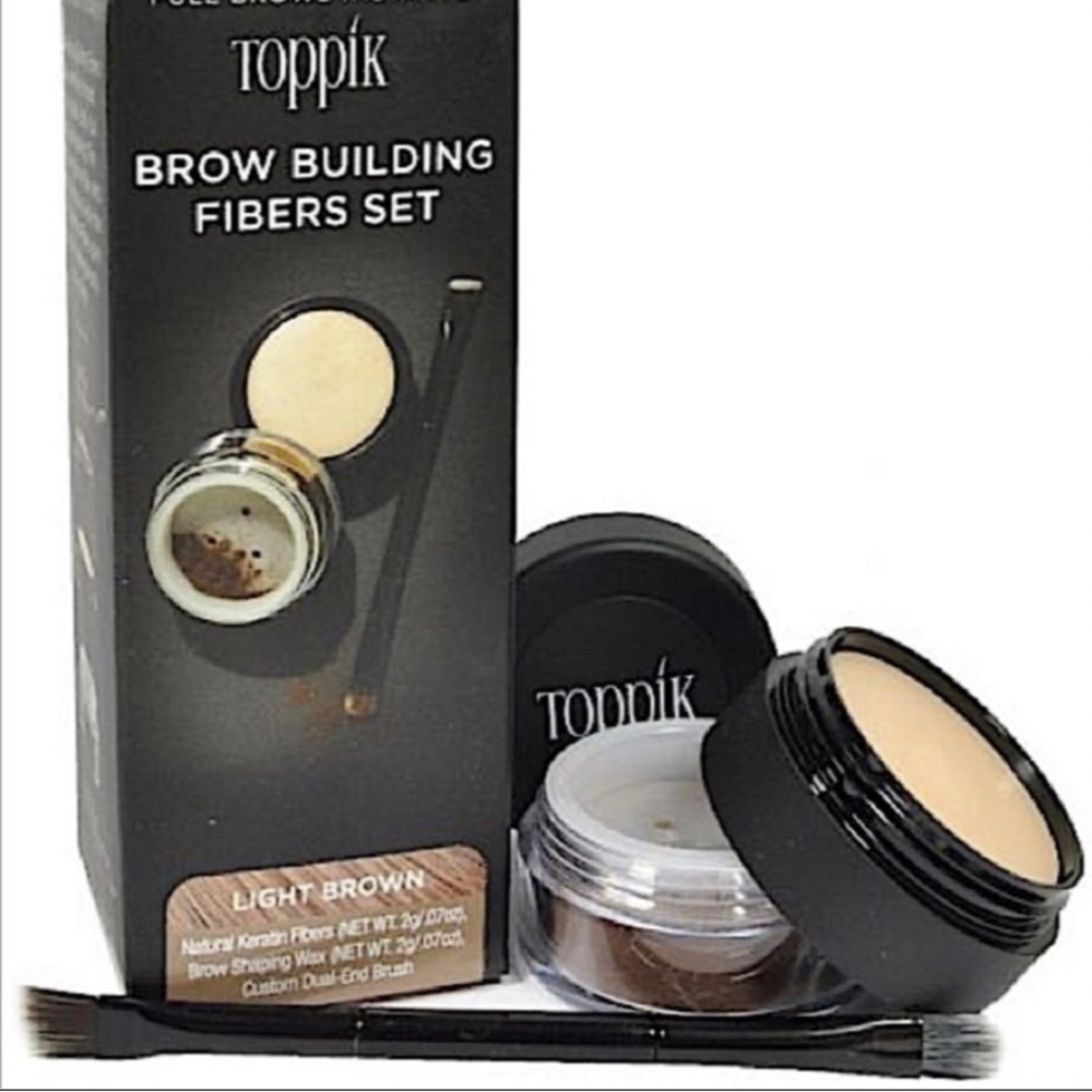 Toppik Brow Building Fibers Kit “Light Brown” NEW
